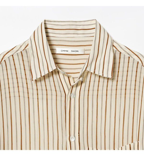 Demi-Luxe BEAMS 「CMMN SWDN / Kali ストライプ シャツ」|シャツ・ブラウス|