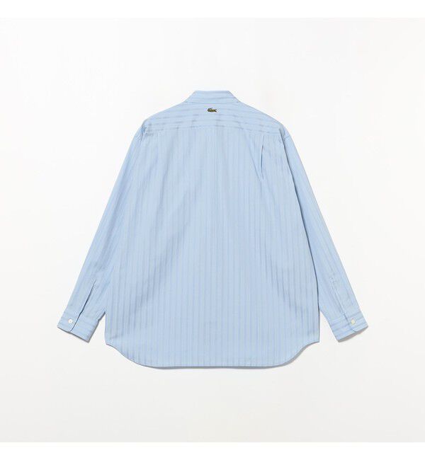 BEAMS「BEAMS｜【別注】LACOSTE / ストライプ シャツ｜メンズシャツ 長袖｜ラコステ ビームス 50周年｜ストライプ」|シャツ・ブラウス|