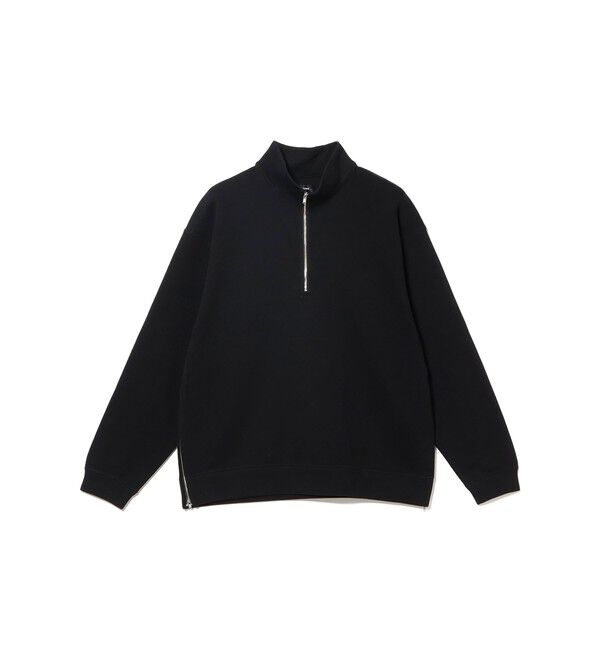 BEAMS「サイドジップ スウェット」|スウェット・ジャージ|BLACK