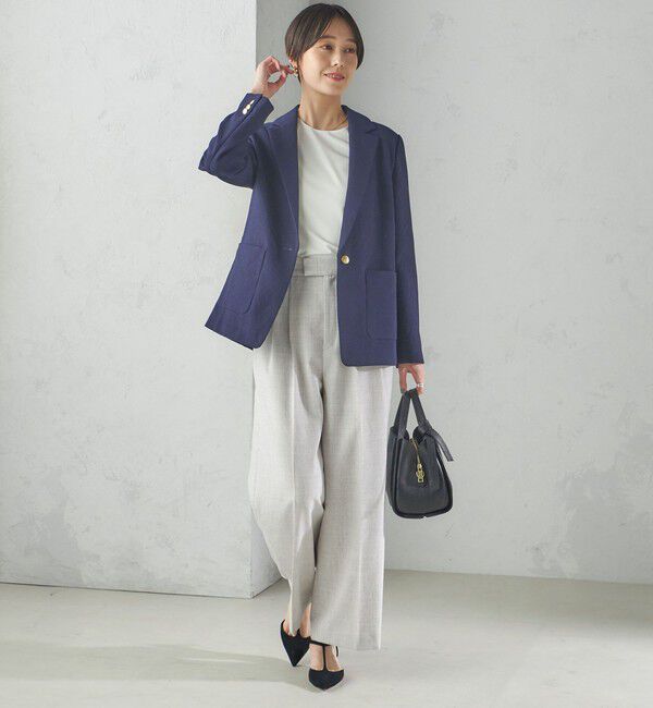 SHIPS for women「〈手洗い可能〉ストレッチ混 シングル 1ボタン テーラード ジャケット」|テーラードジャケット|
