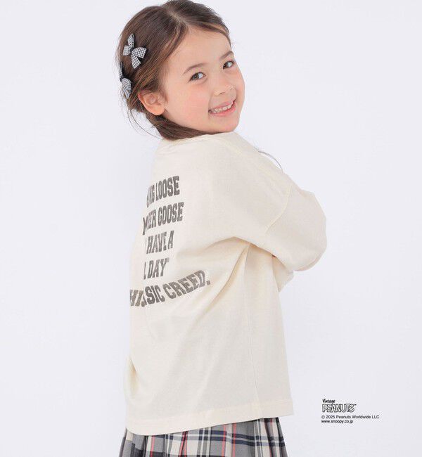SHIPS KIDS「SHIPS KIDS:100～130cm / SNOOPY ロングスリーブ Tシャツ」|Tシャツ・カットソー|