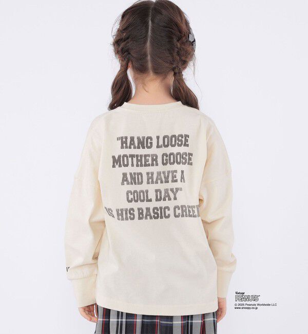 SHIPS KIDS「SHIPS KIDS:100～130cm / SNOOPY ロングスリーブ Tシャツ」|Tシャツ・カットソー|
