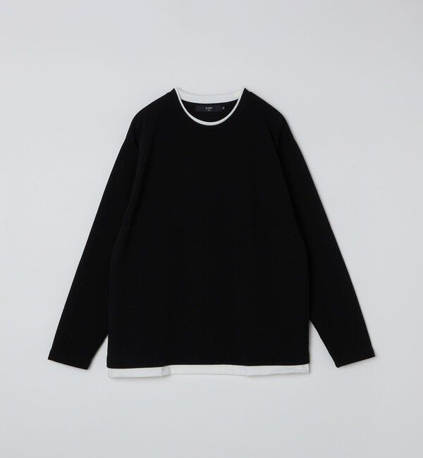 SHIPS Colors 「SHIPS Colors:フクレ ジャカード フェイクレイヤード ロンT」|Tシャツ・カットソー|