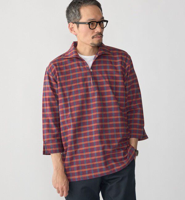 SHIPS「SHIPS: KHADI 7スリーブ カプリ シャツ」|シャツ・ブラウス|