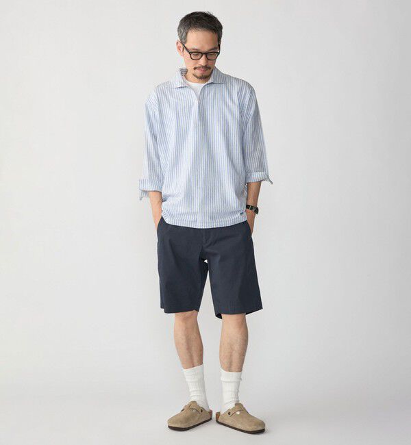 SHIPS「SHIPS: KHADI 7スリーブ カプリ シャツ」|シャツ・ブラウス|