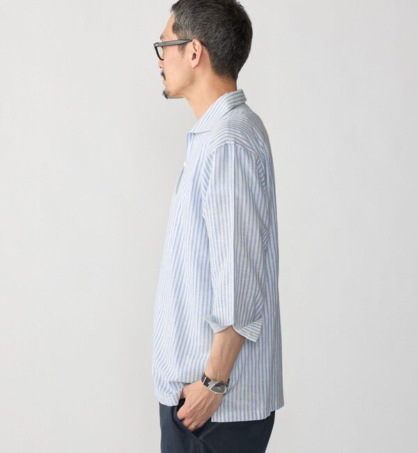 SHIPS「SHIPS: KHADI 7スリーブ カプリ シャツ」|シャツ・ブラウス|