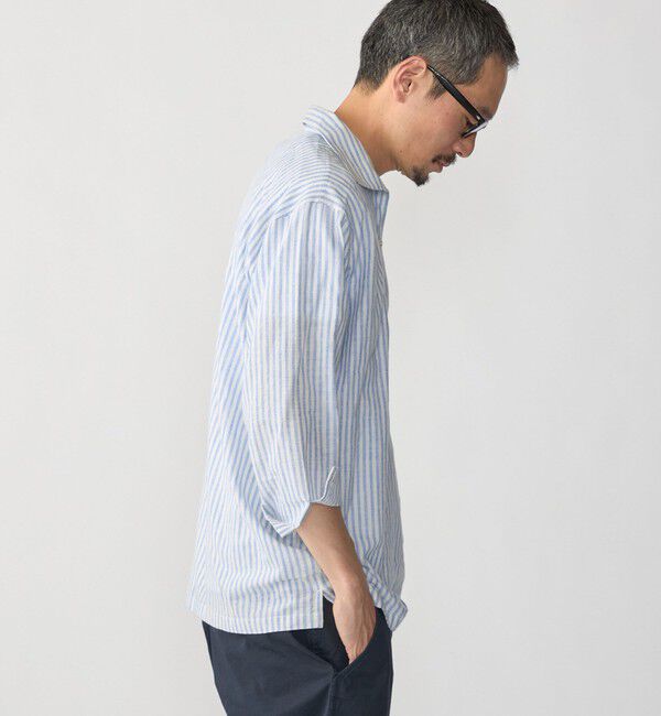 SHIPS「SHIPS: KHADI 7スリーブ カプリ シャツ」|シャツ・ブラウス|