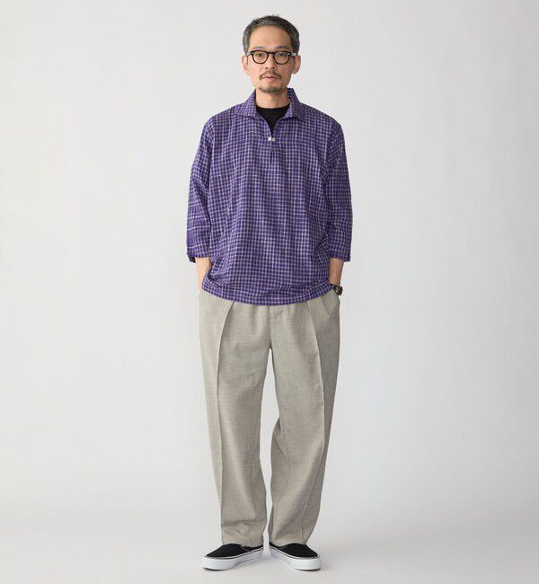 SHIPS「SHIPS: KHADI 7スリーブ カプリ シャツ」|シャツ・ブラウス|