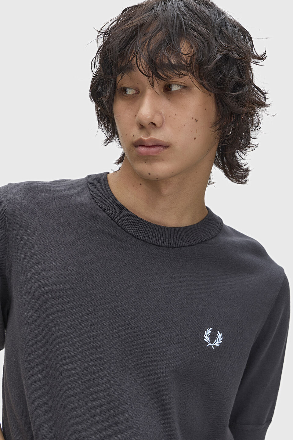 FRED PERRY 「Cotton Knitted T-Shirt／コットンニットTシャツ」|ポロシャツ|