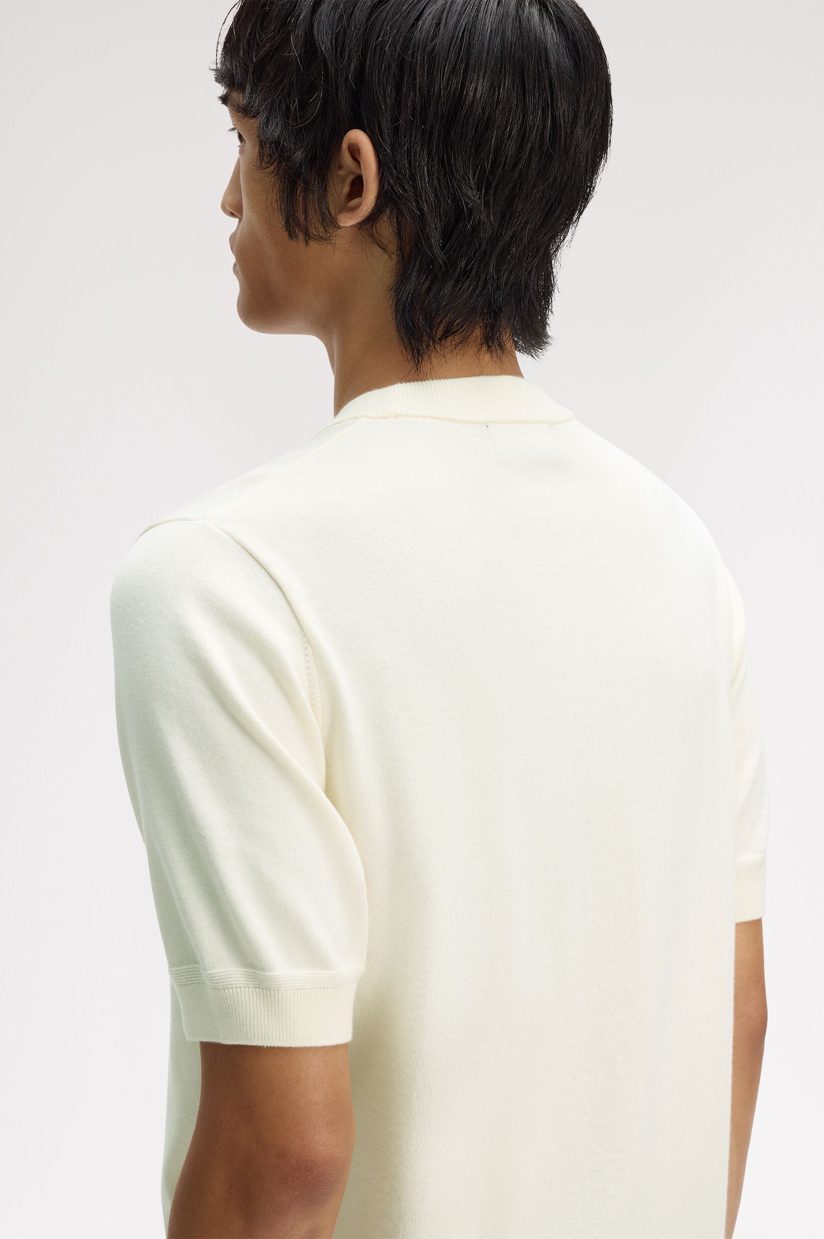 FRED PERRY 「Cotton Knitted T-Shirt／コットンニットTシャツ」|ポロシャツ|