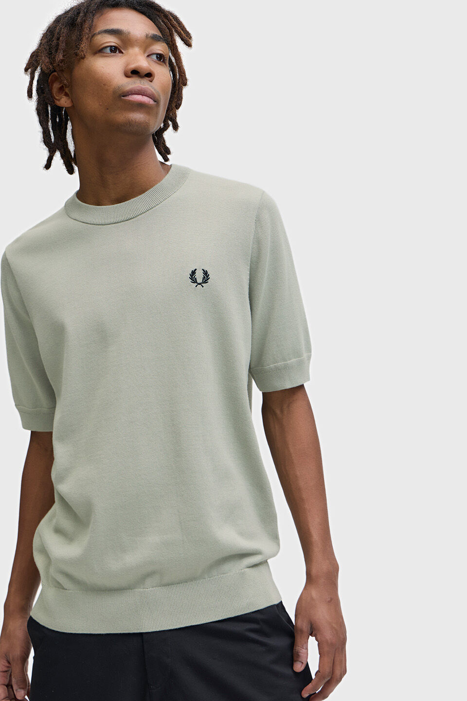 FRED PERRY 「Cotton Knitted T-Shirt／コットンニットTシャツ」|ポロシャツ|SEAGRASS