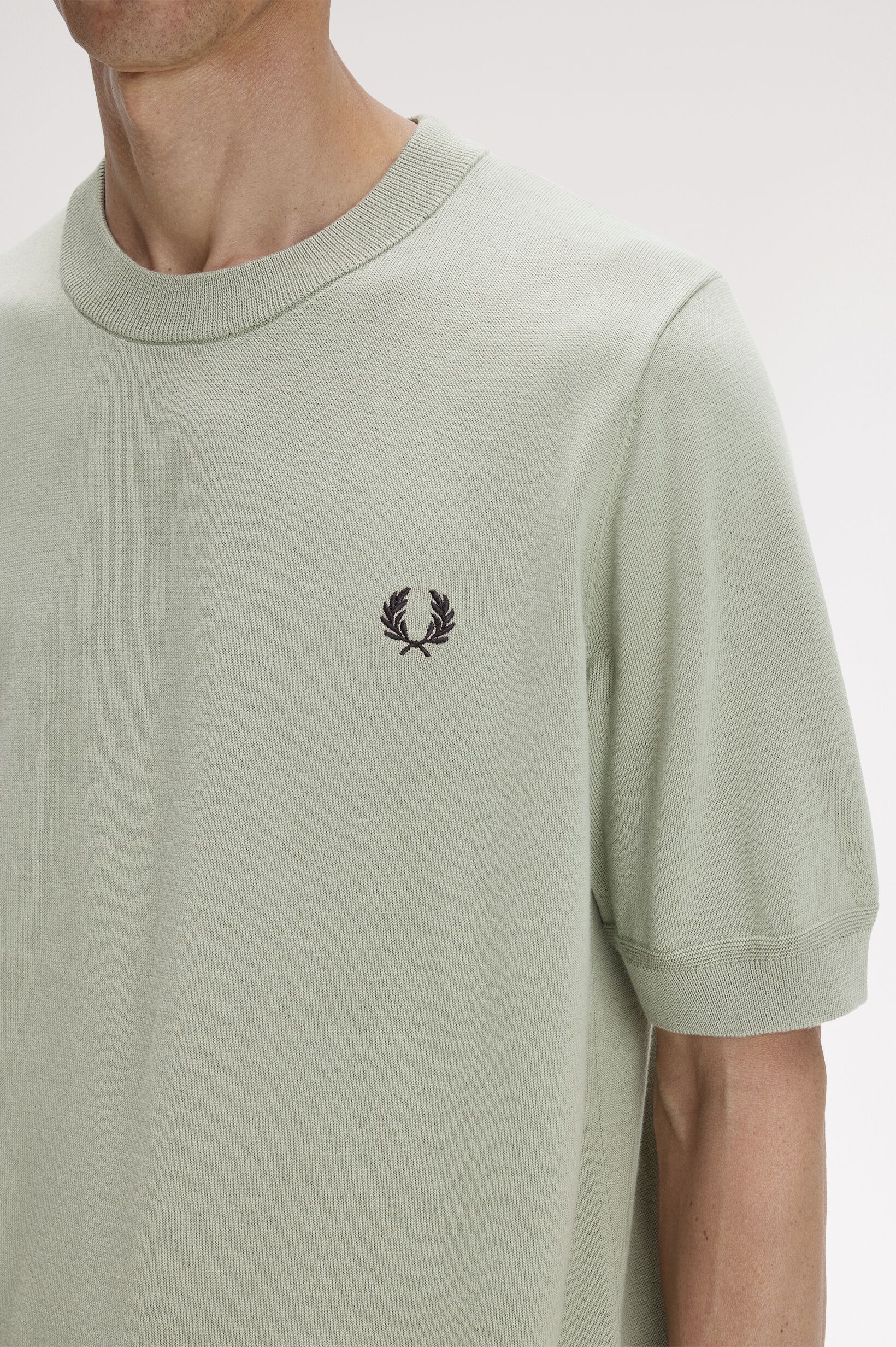 FRED PERRY 「Cotton Knitted T-Shirt／コットンニットTシャツ」|ポロシャツ|