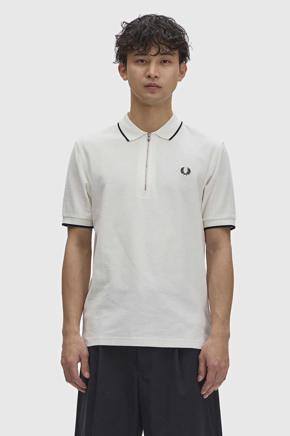 FRED PERRY 「FRED PERRY／Crepe Pique Polo Shirt／クレープピケポロシャツ」|ポロシャツ|