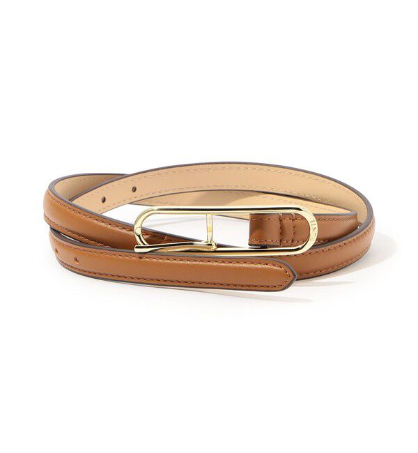 TOMORROWLAND GOODS「PUNTI. OVAL ベルト」|ベルト|45 ライトブラウン