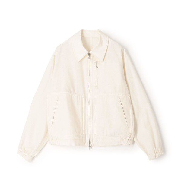 TOMORROWLAND MENS「コットンナイロン ジップアップショートブルゾン MANTECO」|ブルゾン・スタジャン|13 ホワイト