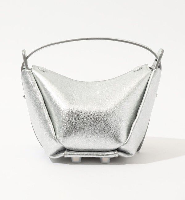 TOMORROWLAND GOODS「ADVENE MINI AGE METALLIC レザー ハンドバッグ」|ハンドバッグ|