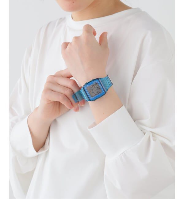 HIROB「TIMEX Q LCA x-tw2w45100 Blue トランスパレント」|腕時計|