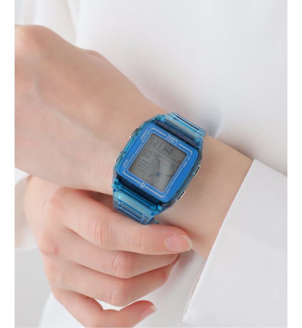 HIROB「TIMEX Q LCA x-tw2w45100 Blue トランスパレント」|腕時計|