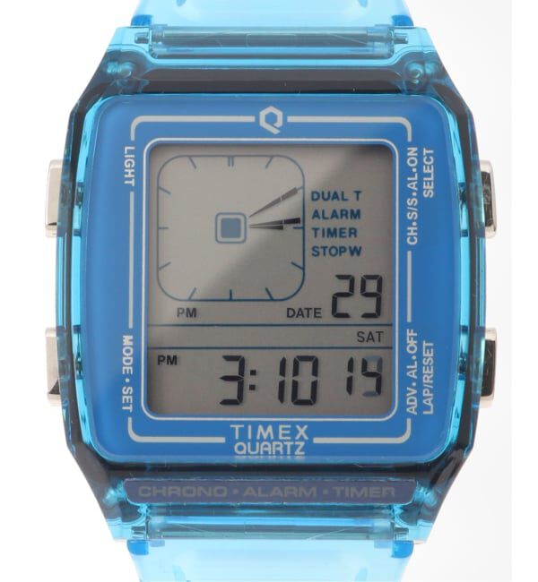 HIROB「TIMEX Q LCA x-tw2w45100 Blue トランスパレント」|腕時計|