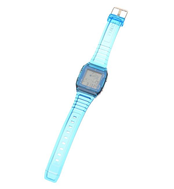 HIROB「TIMEX Q LCA x-tw2w45100 Blue トランスパレント」|腕時計|