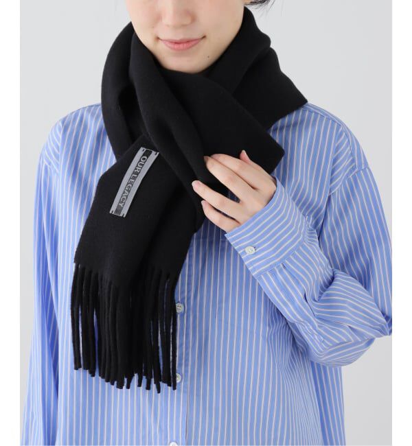 EYETHINK「OUR LEGACY ESTATE SCARF, Black Double Wool,」|バンダナ・スカーフ|