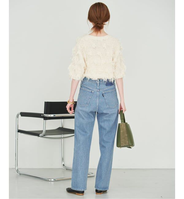 SLOBE IENA「《3サイズ展開/追加6》LE DENIM ストレートデニムパンツ」|デニム|