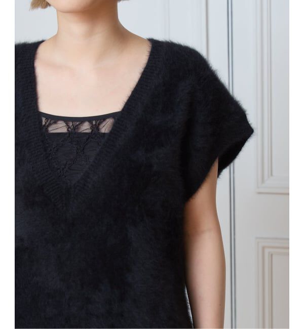 IENA LA BOUCLE「《予約》IENA LA BOUCLE フォックス カシミヤ V ベスト」|ベスト・ジレ|