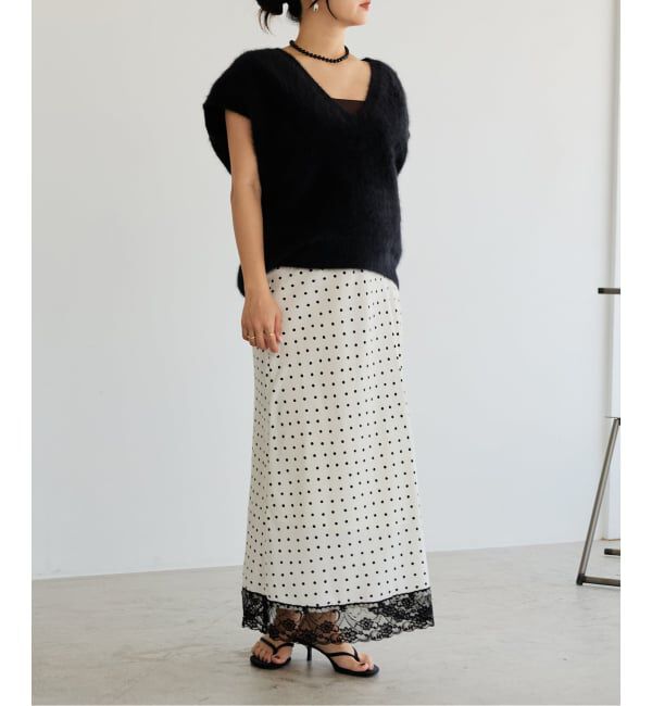 IENA LA BOUCLE「《予約》IENA LA BOUCLE フォックス カシミヤ V ベスト」|ベスト・ジレ|