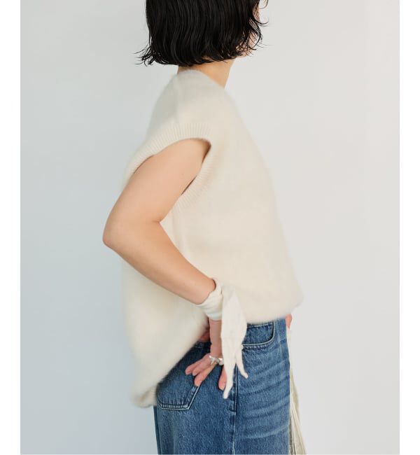 IENA LA BOUCLE「《予約》IENA LA BOUCLE フォックス カシミヤ V ベスト」|ベスト・ジレ|