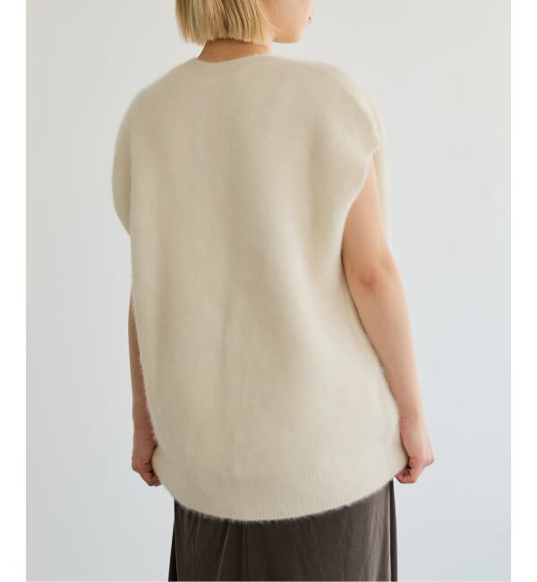 IENA LA BOUCLE「《予約》IENA LA BOUCLE フォックス カシミヤ V ベスト」|ベスト・ジレ|