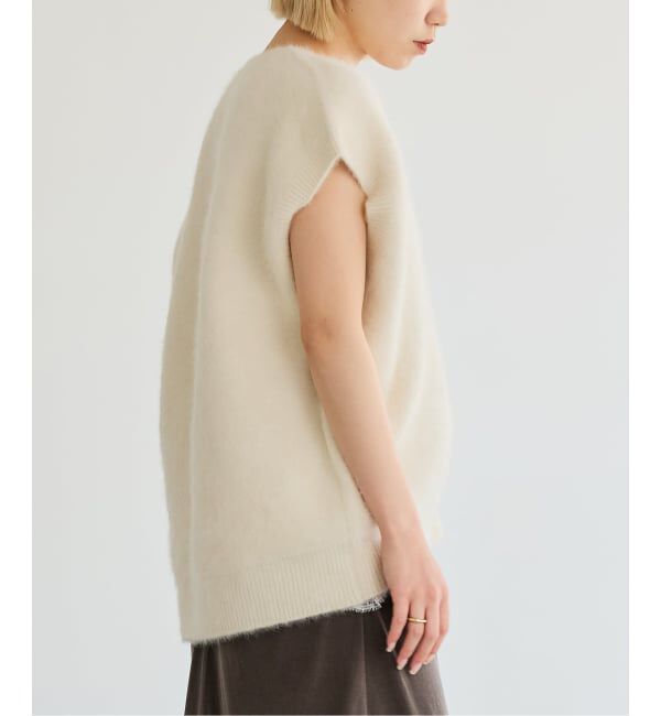 IENA LA BOUCLE「《予約》IENA LA BOUCLE フォックス カシミヤ V ベスト」|ベスト・ジレ|