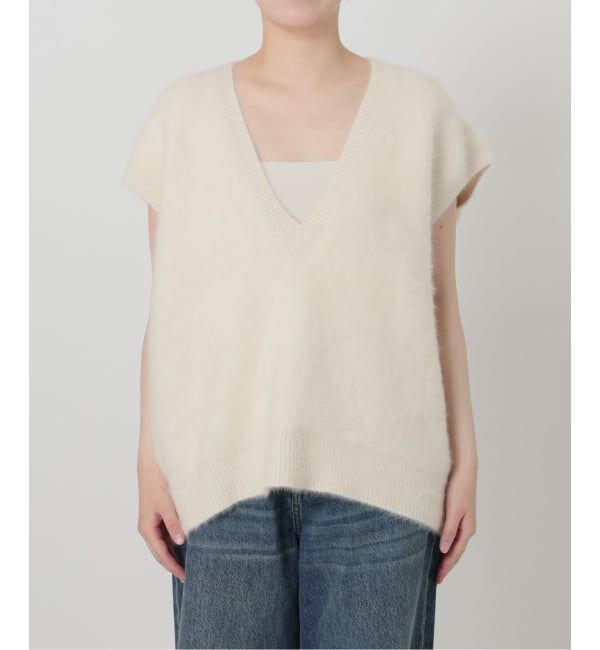 IENA LA BOUCLE「《予約》IENA LA BOUCLE フォックス カシミヤ V ベスト」|ベスト・ジレ|