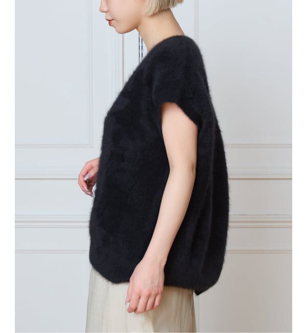 IENA LA BOUCLE「《予約》IENA LA BOUCLE フォックス カシミヤ V ベスト」|ベスト・ジレ|