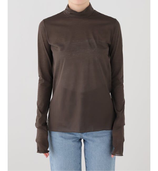 IENA「GGG/ジージージー Highneck LONGSLEEVE カットソー 02-01-1953」|Tシャツ・カットソー|