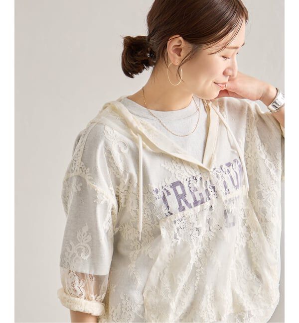 JOURNAL STANDARD「《追加》レースフーディ」|Tシャツ・カットソー|