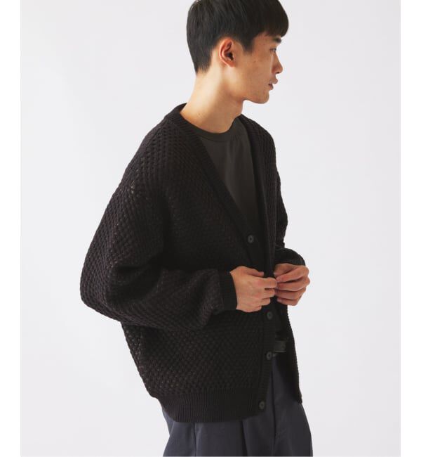 JOURNAL STANDARD relume「《予約》メッシュジャガード &rdquo;スパイダーウェブ&rdquo; Vネック カーディガン」|カーディガン|