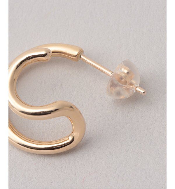 Lilas by Spick&Span「ダブルループピアス K10（両耳）」|ピアス|