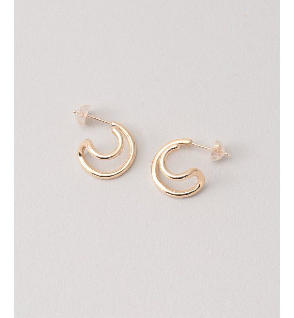Lilas by Spick&Span「ダブルループピアス K10（両耳）」|ピアス|