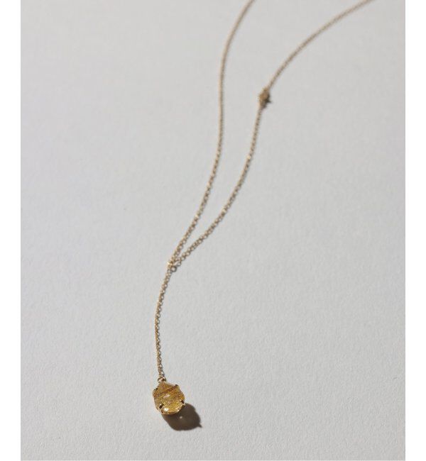 Lilas by Spick&Span「ティアドロップルチルYネックレス K10」|ネックレス|