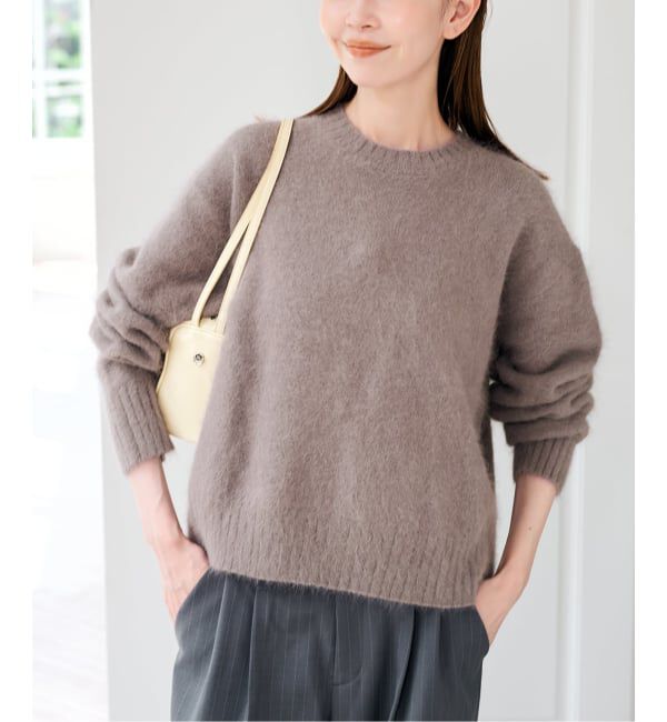 U by SPICK&SPAN「《予約》アンゴラブレンドニット」|ニット・セーター|グレー