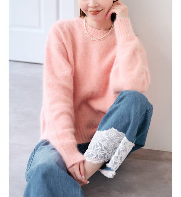 U by SPICK&SPAN「《予約》アンゴラブレンドニット」|ニット・セーター|