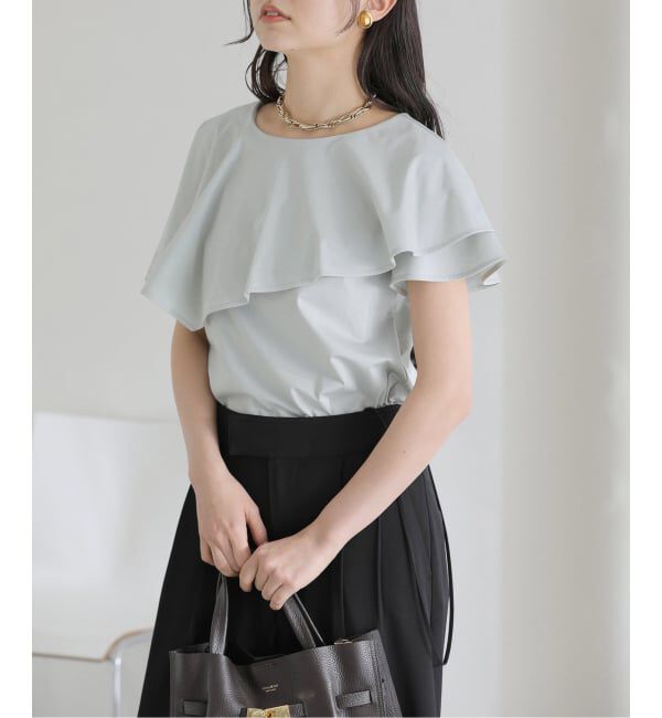  「【洗える】ケープカットソー」|Tシャツ・カットソー|