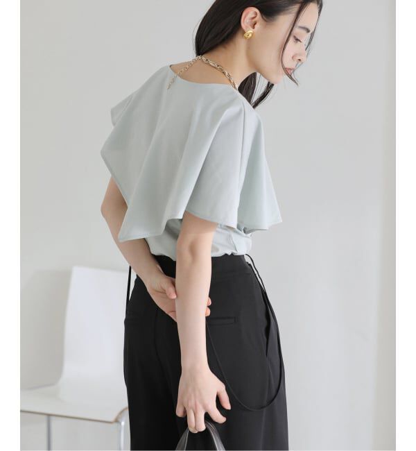  「【洗える】ケープカットソー」|Tシャツ・カットソー|