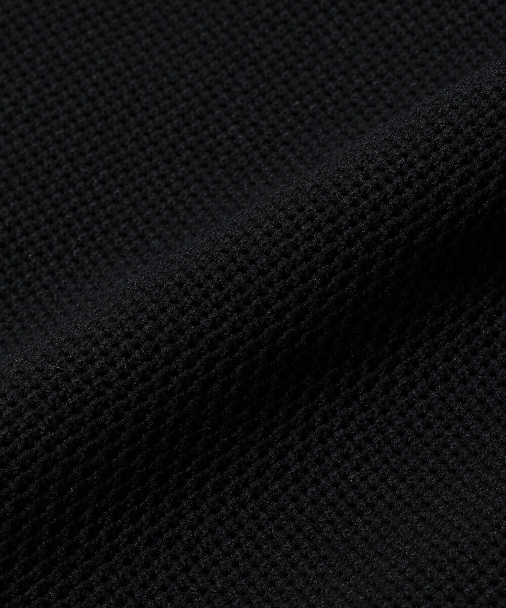 NANO universe「スポンディッシュ メッシュオープンカラーニットシャツ」|ニット・セーター|