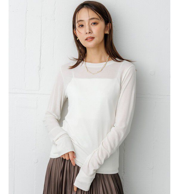 組曲「ソフトシアージャージー クルーネックカットソー」|Tシャツ・カットソー|