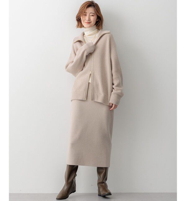 23区「【Oggi1月号/CLASSY.11月号掲載】ウーステッドウール リブタートルネック ニット」|ニット・セーター|