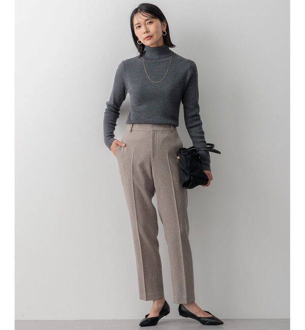 23区「【Oggi1月号/CLASSY.11月号掲載】ウーステッドウール リブタートルネック ニット」|ニット・セーター|
