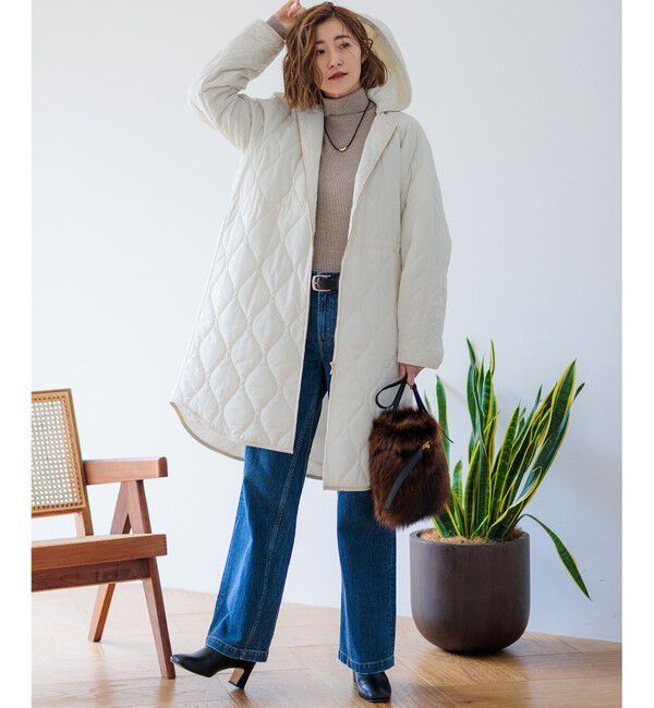23区「【Oggi1月号/CLASSY.11月号掲載】ウーステッドウール リブタートルネック ニット」|ニット・セーター|