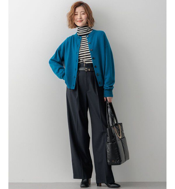 23区「【Oggi1月号/CLASSY.11月号掲載】ウーステッドウール リブタートルネック ニット」|ニット・セーター|