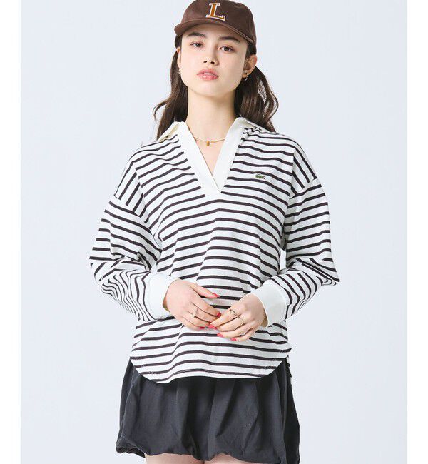 LACOSTE「スキッパーネックラガーシャツ」|ポロシャツ|